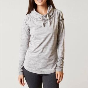 Avalanche Senna Cowl Neck Pullover Women’s Medium Gray Space Dye Lightweight